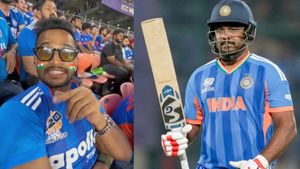 സഞ്ജു അടുത്ത ബോളില്‍ എന്തു ചെയ്യും? ഞെട്ടിച്ച് ഗാലറിയില്‍ ബേസിലിന്റെ പ്രവചനം !! വീഡിയോ
