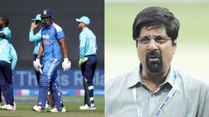 ഷോർട്ട് ബോൾ പേടിച്ച് കാല് വിറച്ചു, ഇറങ്ങും മുമ്പേ ഔട്ടായി! ദൂബെയെ പഞ്ഞിക്കിട്ട് ശ്രീകാന്ത്