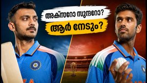 ഇന്ത്യൻ T20 ടീമിലെ ഏഴാം നമ്പർ പോരാട്ടം: അക്സർ പട്ടേലോ വാഷിംഗ്ടൺ സുന്ദറോ? ആര് നേടും?