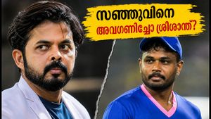കെസിഎൽ വേദിയിൽ സഞ്ജു സാംസണെ അവഗണിച്ചോ? ശ്രീശാന്തിന്റെ വൈറൽ വീഡിയോയ്ക്ക് പിന്നിലെ സത്യം