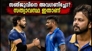 കെസിഎൽ ഫൈനൽ: സഞ്ജു സാംസണിന് കൈകൊടുക്കാതെ ശ്രീശാന്ത്? വൈറൽ വീഡിയോയിലെ സത്യാവസ്ഥ ഇതാണ്
