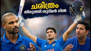 ചരിത്രം തിരുത്തി ശുഭ്മൻ ഗിൽ; 223 റൺസുമായി ക്രിക്കറ്റ് ലോകത്തെ ഞെട്ടിച്ച പ്രകടനം