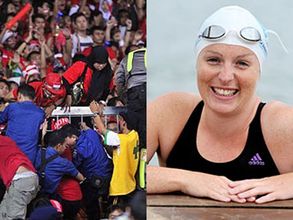 స్టేడియంలో తొక్కిసలాట, ఇంగ్లీష్‌ ఛానల్ ఈదుతూ మృతి