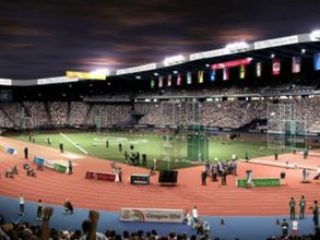 గాస్లోలో కామన్వెల్త్ గేమ్స్: తిరగబడిన భారత్ జెండా