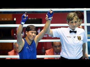 బాక్సింగ్‌లో మేరీ కోమ్‌కు బంగారు పతకం (పిక్చర్స్)