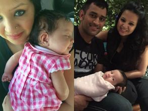 హల్‌చల్ చేస్తున్న ధోనీ-సాక్షిల ముద్దుల కూతురు కొత్త ఫొటోలు