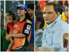 హైదరాబాద్xచెన్నై: ధావన్ భార్య హంగామా, అజహర్ (పిక్చర్స్)