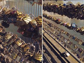 ‘లవ్‌లాక్’పై కోహ్లీ పేరు రాయని అనుష్క: పేరెవరిది?