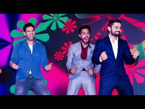 చిన్నారుల కోసం కోహ్లీ, యువీ చిందు, ధోనీ పాట(వీడియో)