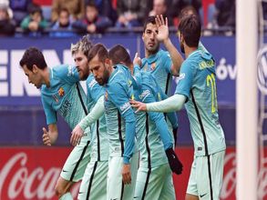 టాప్‌లో మాడ్రిడ్: మెస్సీ డబుల్‌తో ఒసాసునాపై గెలుపు