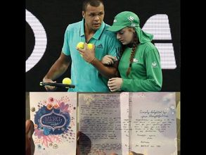 ఫ్రెంచ్ టెన్నిస్ స్టార్‌కు గుండె కదిలించే లెటర్ రాసిన బాల్‌గర్ల్