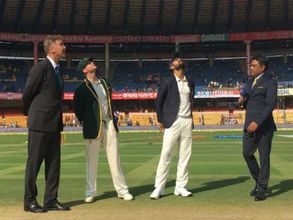 బెంగుళూరు టెస్టు, డే 1: భారత్ 189 ఆలౌట్, ఆసీస్ 40/0