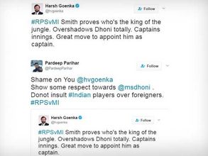 ధోనికి వ్యతిరేకంగా ట్వీట్స్: గొయెంకాపై మండిపడ్డ ఫ్యాన్స్