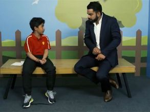 మీ పేరేంటో నాకు తెలుసు: కోహ్లీని ఇంటర్యూ చేసిన బుడతడు