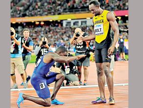 ఫైనల్లో తడబడ్డ బోల్ట్: సోషల్ మీడియాలో ప్రశంసల వెల్లువ