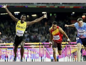 హర్డిల్స్‌లో అమెరికాకు తొలిసారి షాక్: జమైకాకు తొలి స్వర్ణం