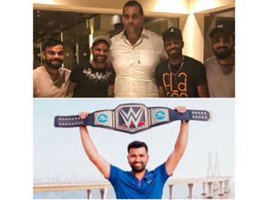 ఆ బెల్టు నా దగ్గరే ఉంది: కోహ్లీ, పాండ్యాలకు రోహిత్ శర్మ పంచ్