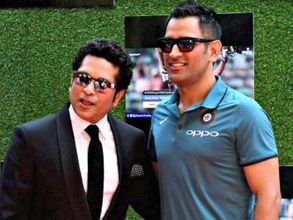 చెపాక్‌లో ధోని 100వ హాఫ్ సెంచరీకి సచిన్ అభినందన