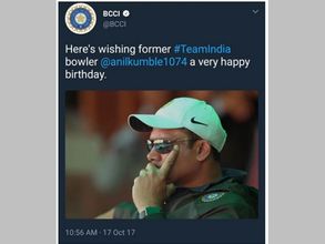 కుంబ్లే బర్త్‌డేపై బీసీసీఐ మొక్కుబడి ట్వీట్: మండిపడ్డ ఫ్యాన్స్