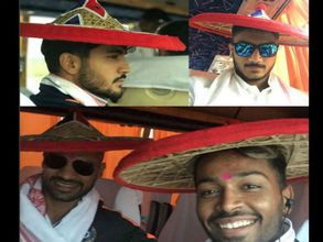 ఘన స్వాగతం: రెండో టీ20 కోసం గౌహతికి టీమిండియా (ఫోటోలు)