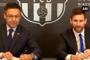 2021 వరకు బార్సిలోనాతో మెస్సీ ఒప్పందం (వీడియో)