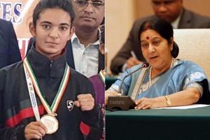 మహిళా బాక్సర్‌కు సాయం: పతకం తేవాలంటూ ట్విట్టర్‌లో సుష్మ