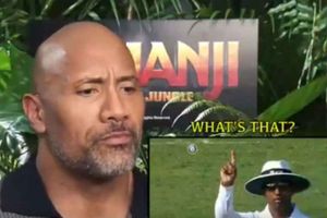 ధోని హెలికాప్టర్ షాట్‌‌ను గుర్తుపట్టాడు: క్రికెట్ గురించి 'ది రాక్' చెప్పిన ముచ్చట్లు