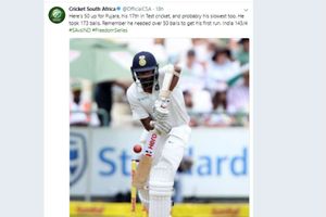 దక్షిణాఫ్రికా క్రికెట్ బోర్డు పూజారా రికార్డును అశ్విన్‌కు ఇచ్చేసింది