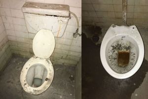 మురికి షెడ్లా.. మరుగుదొడ్లా.. ?: ఫుట్‌బాల్ క్రీడాకారుల దుస్థితి (ఫొటోలు)