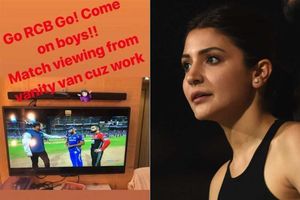 వాంఖడె స్టేడియంలో విరాట్ కోహ్లీ, వ్యానిటీ వ్యాన్‌లో అనుష్క