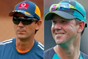 ఇంగ్లాండ్ పర్యటనలో జస్టిన్ లాంగర్‌కు తోడుగా రికీ పాంటింగ్