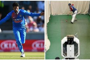 రెండో టీ20లో ఇంగ్లాండ్ టార్గెట్ కుల్దీప్: బౌలింగ్ మెషిన్‌తో ప్రాక్టీస్