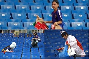 మ్యాచ్ ఓడిన అభిమానుల మనసు గెలిచిన జపాన్ అభిమానులు