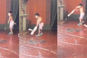 రెండేళ్ల చిన్నారి బ్యాటింగ్ టెక్నిక్‌కు ఐసీసీ ఫిదా: వీడియో వైరల్