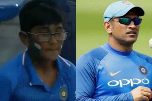 ధోనీ డకౌట్: ఆవేశంతో ఊగిపోయిన చిన్నారి అభిమాని(వీడియో)