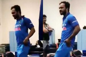 ఆసియా కప్: డ్రెస్సింగ్ రూమ్‌లో కేదార్ జాదవ్ డ్యాన్స్ (వీడియో)