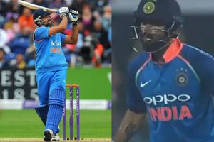 రోహిత్ షాట్‌కు కోహ్లీ నోరెళ్లబెట్టాడు (వీడియో)