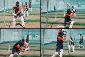 నెట్స్‌లో మయాంక్ షాట్‌లు, ఎంపిక బాలేదంటున్న సన్నీ