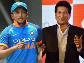 పదేళ్ల క్రితం పృథ్వీ షా నన్ను కలిశాడు: ప్రశంసల వర్షం కురిపించిన సచిన్