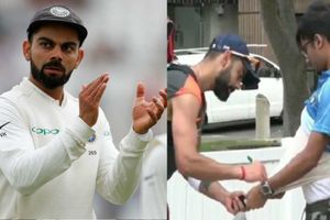 అభిమాని అడిగాడని కోహ్లీ సంతకం ఎక్కడ పెట్టాడంటే..