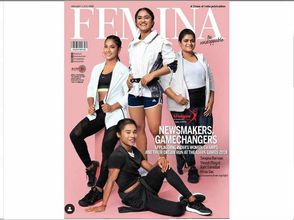 మహిళా అథ్లెట్ల ఫొటోలతో ఫెమినా మ్యాగజైన్ కవర్ పేజ్