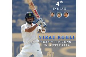 సచిన్, లక్ష్మణ్, ద్రవిడ్ సరసన కోహ్లీ: ఆస్ట్రేలియా గ‌డ్డ‌పై మరో రికార్డు