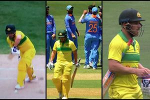 మెల్‌బోర్న్‌లో 3rd ODI: ఆరోన్ ఫించ్‌కు భువనేశ్వర్ గండం, హ్యాట్రిక్ (వీడియో)