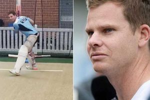 'Feeling good': మోచేతి గాయంపై స్టీవ్ స్మిత్, నెట్‌లో ప్రాక్టీస్ (వీడియో)