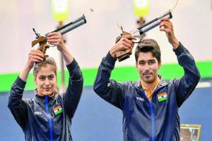 షూటింగ్ వరల్డ్‌కప్‌లో స్వర్ణంతో మెరిసిన బాకర్, సౌరభ్ చౌదరి