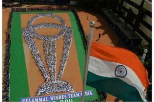 యోగా డే.. టీమిండియాపై ప్రత్యేక అభిమానం చాటుకున్న చెన్నై విద్యార్థులు