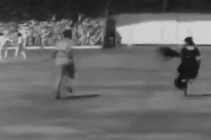 ఎంత పని చేసింది?: మైదానంలోకి పరిగెత్తుకొచ్చి మరీ ముద్దు (వీడియో)