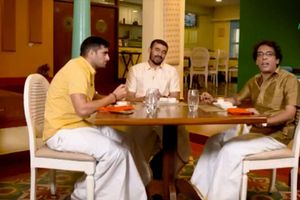 తమిళనాడు సాంప్రదాయ దుస్తుల్లో రాహుల్ చౌదరి, అజయ్ ఠాకూర్