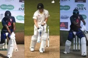 అచ్చం స్మిత్‌లాగే: జోఫ్రా ఆర్చర్ వీడియో నవ్వులు పూయిస్తోంది!