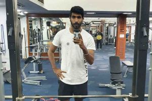 జిమ్‌లో బుమ్రా కసరత్తులు.. కమింగ్‌ సూన్‌!!